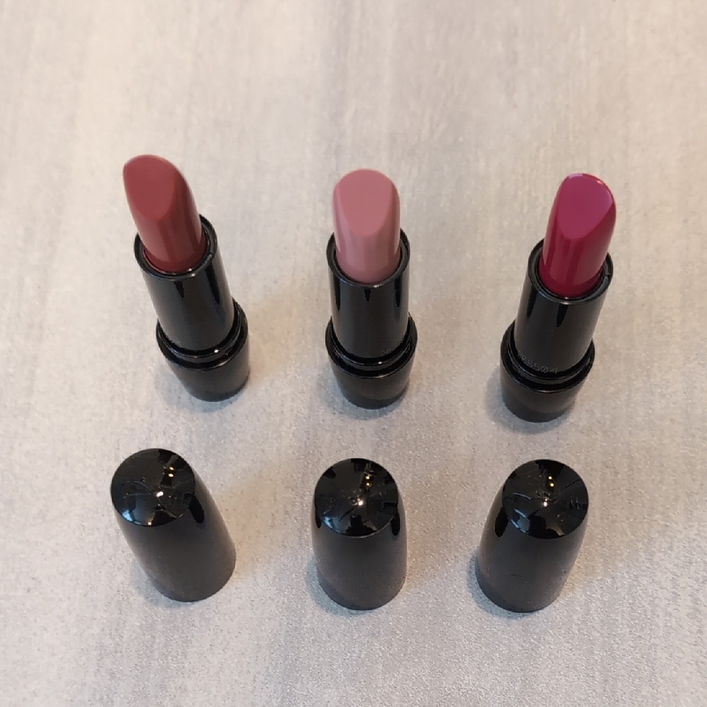 Lancôme Lipstick Trio Brick Red Berry Nude Bundle Set Brand Newx3